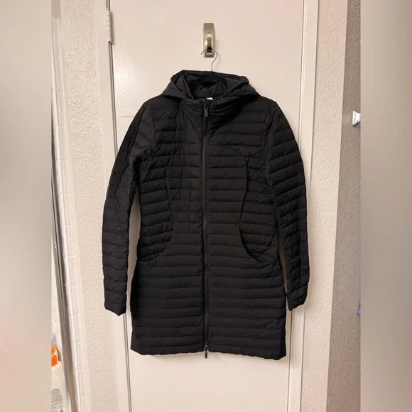 Lululemon Pack It Down Long Jacket - Black Size 10 - Picture 3 of 7